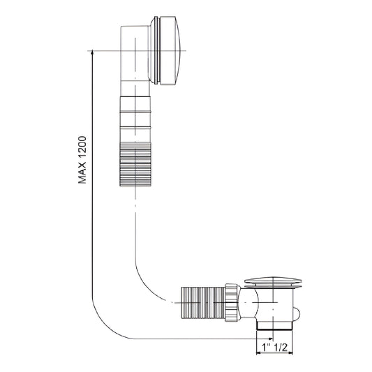 Ab-und Überlauf chrom - fima Carlo Frattini