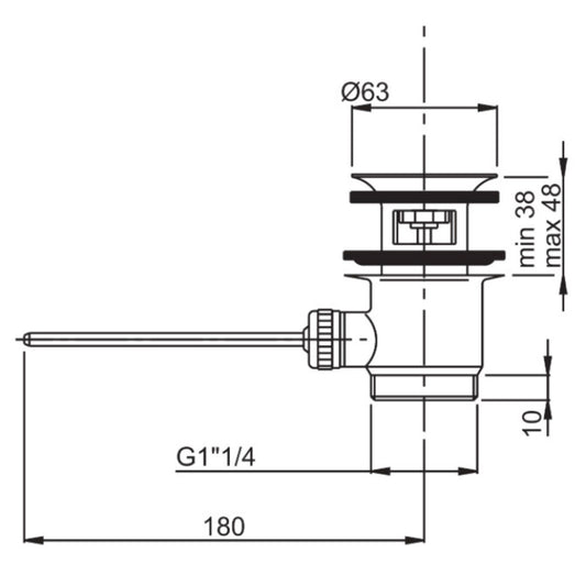 Ablaufgarnitur chrom - fima Carlo Frattini