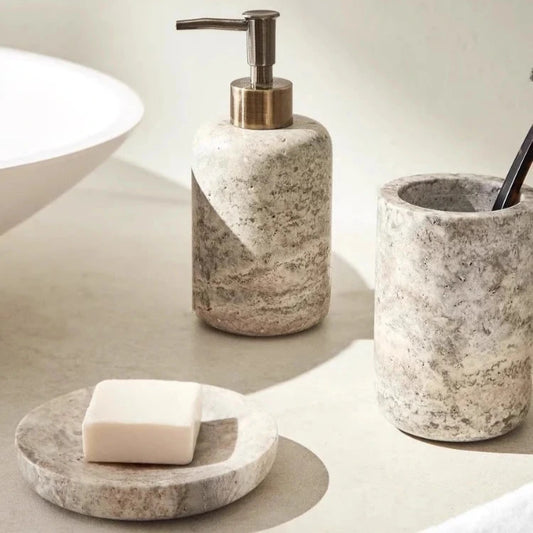 Badezimmerset aus natürlichem Marmor - Badeno