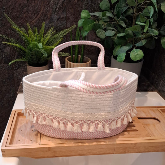 Aufbewahrungskorb aus Baumwollseil