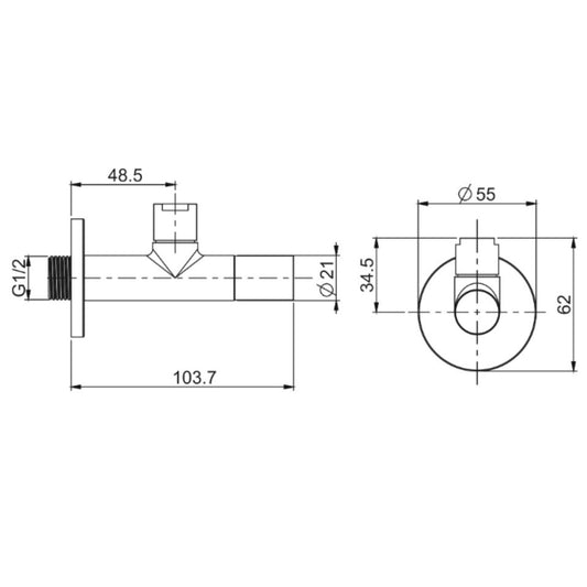 Eckventil inox - fima Carlo Frattini