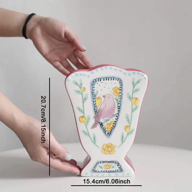 Handbemahlte Keramikvase - Badeno