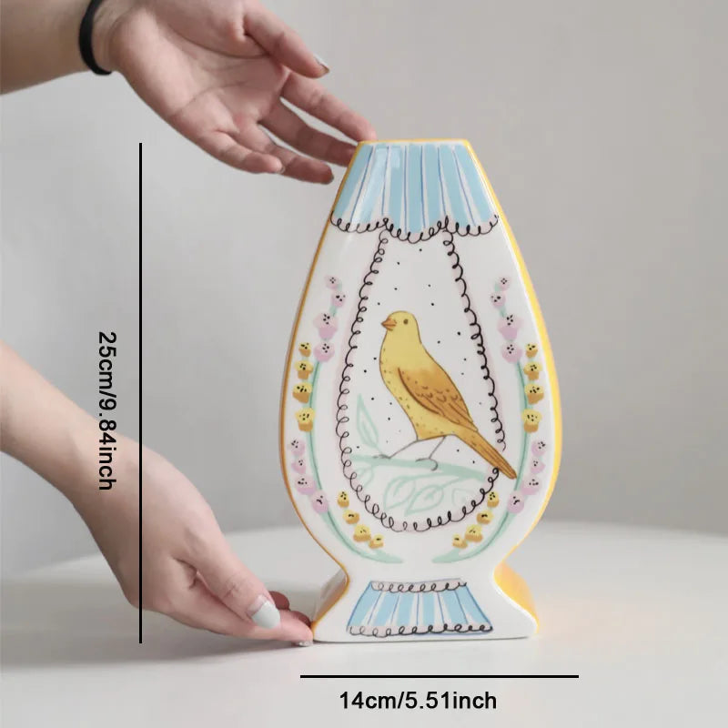Handbemahlte Keramikvase - Badeno