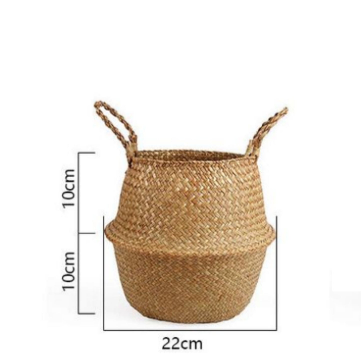 Handgemachter Boho Badezimmerkorb aus Seegras