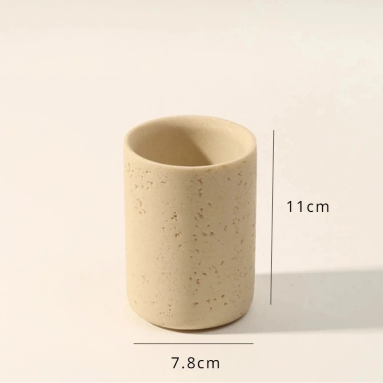 Wabi-Sabi Sandstein Badezimmer-Zubehörset