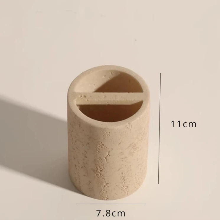 Wabi-Sabi Sandstein Badezimmer-Zubehörset