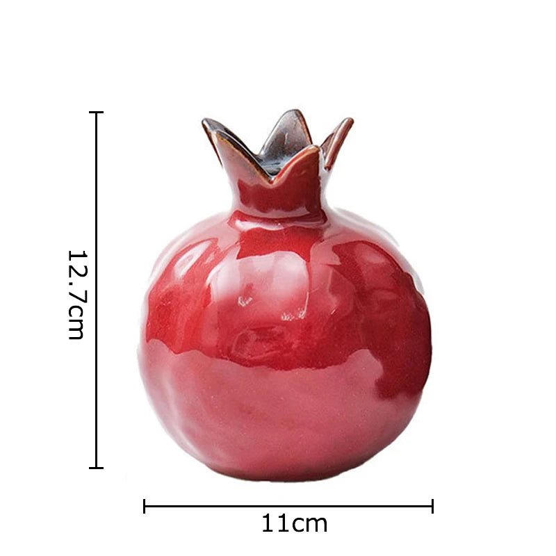 Porzellanvase Granatapfel