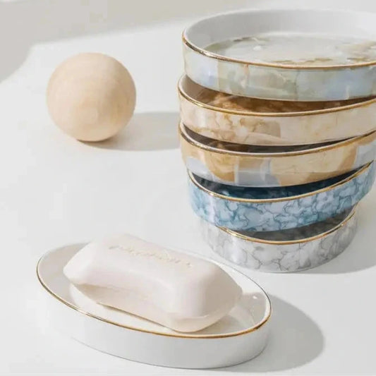 Seifenschale aus Keramik im nordischen Stil - Badeno