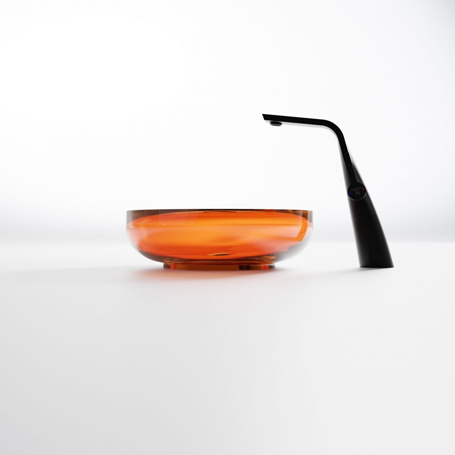 Serie 489 Polyresin Aufsatzwaschtisch rund - Badeno