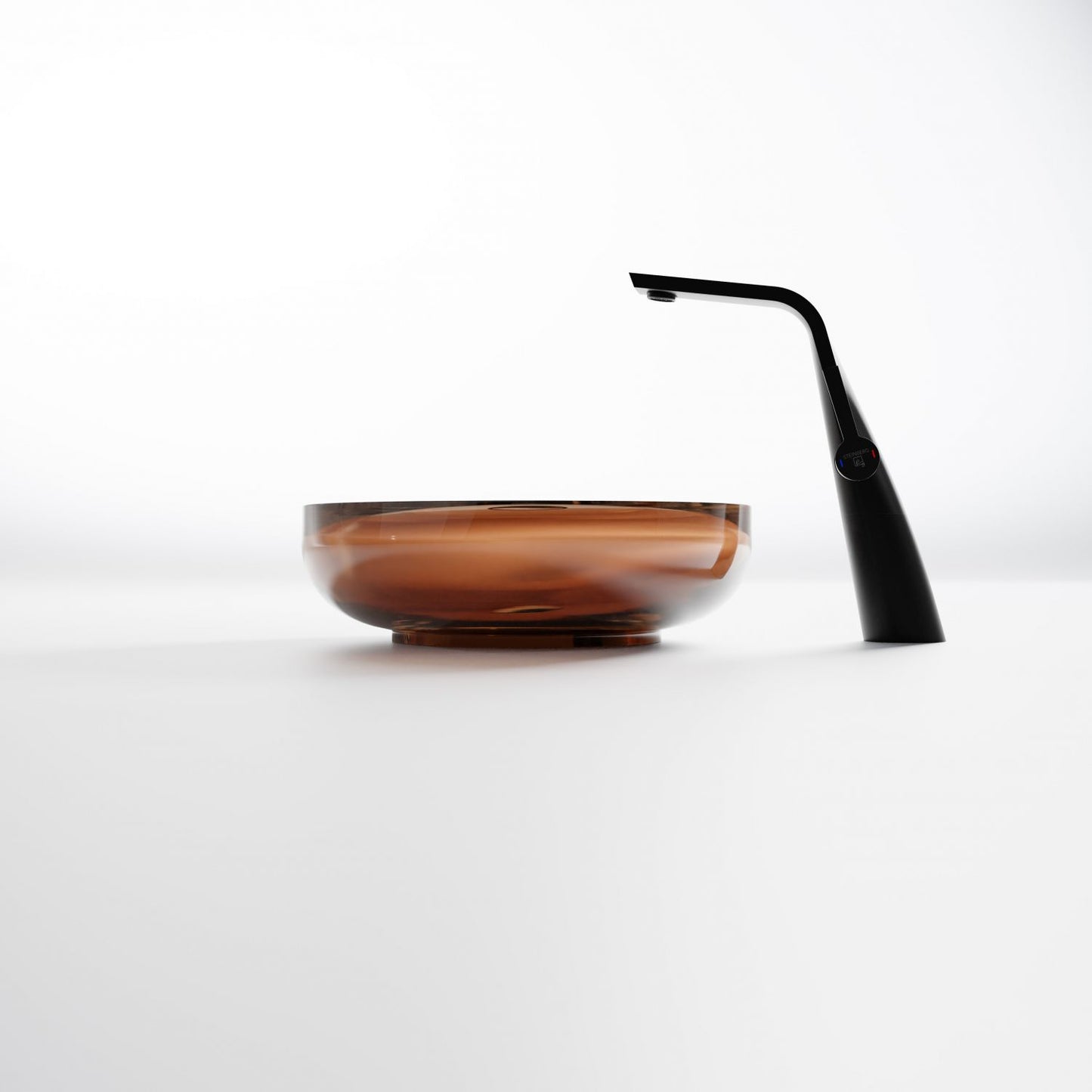 Serie 489 Polyresin Aufsatzwaschtisch rund - Badeno