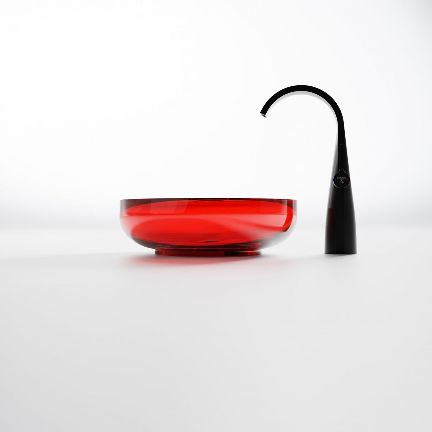 Serie 489 Polyresin Aufsatzwaschtisch rund - Badeno