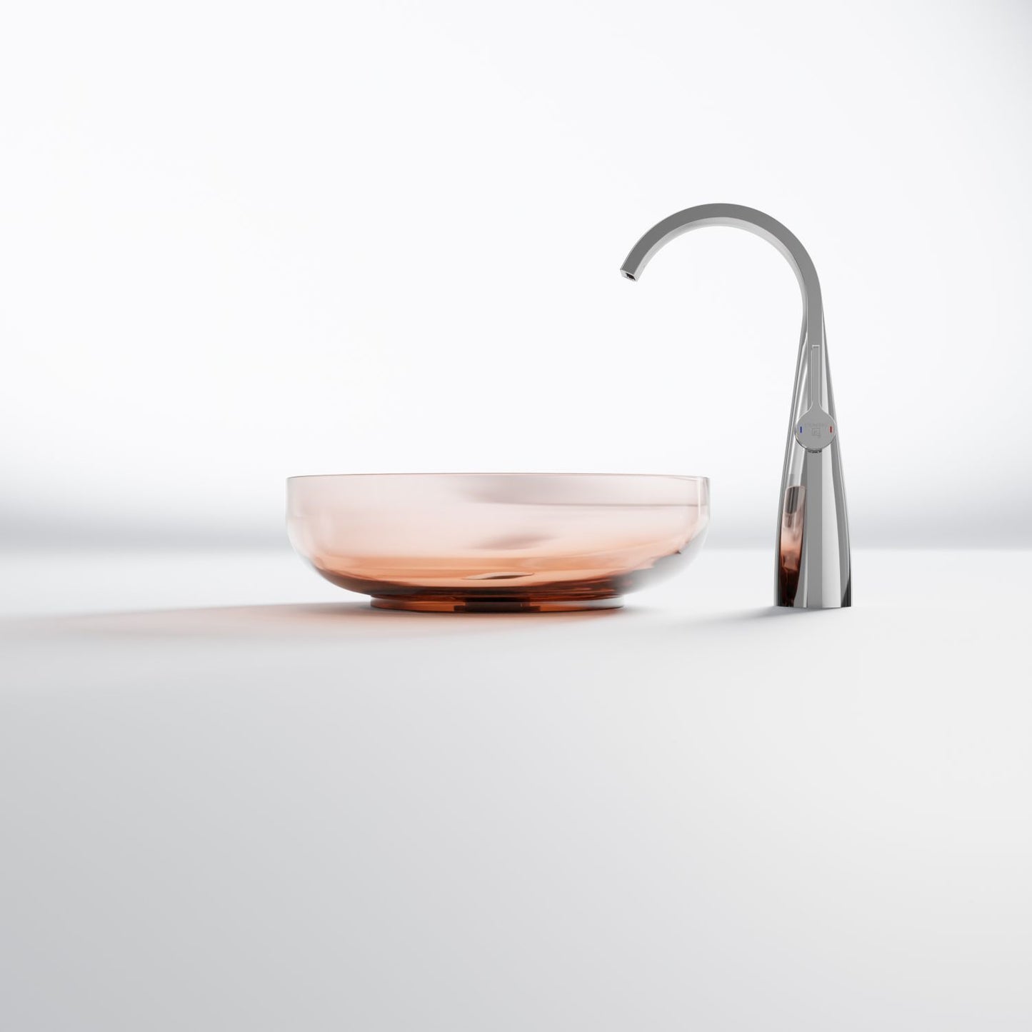 Serie 489 Polyresin Aufsatzwaschtisch rund - Badeno