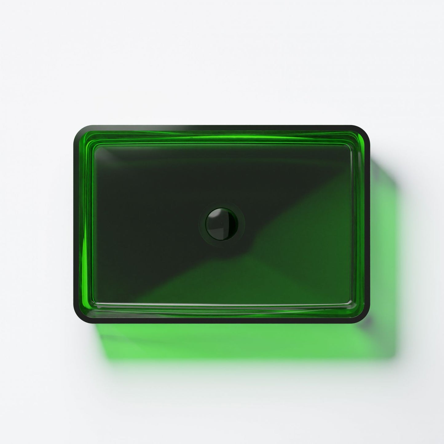Serie 489 Polyresin Aufsatzwaschtisch eckig - Badeno