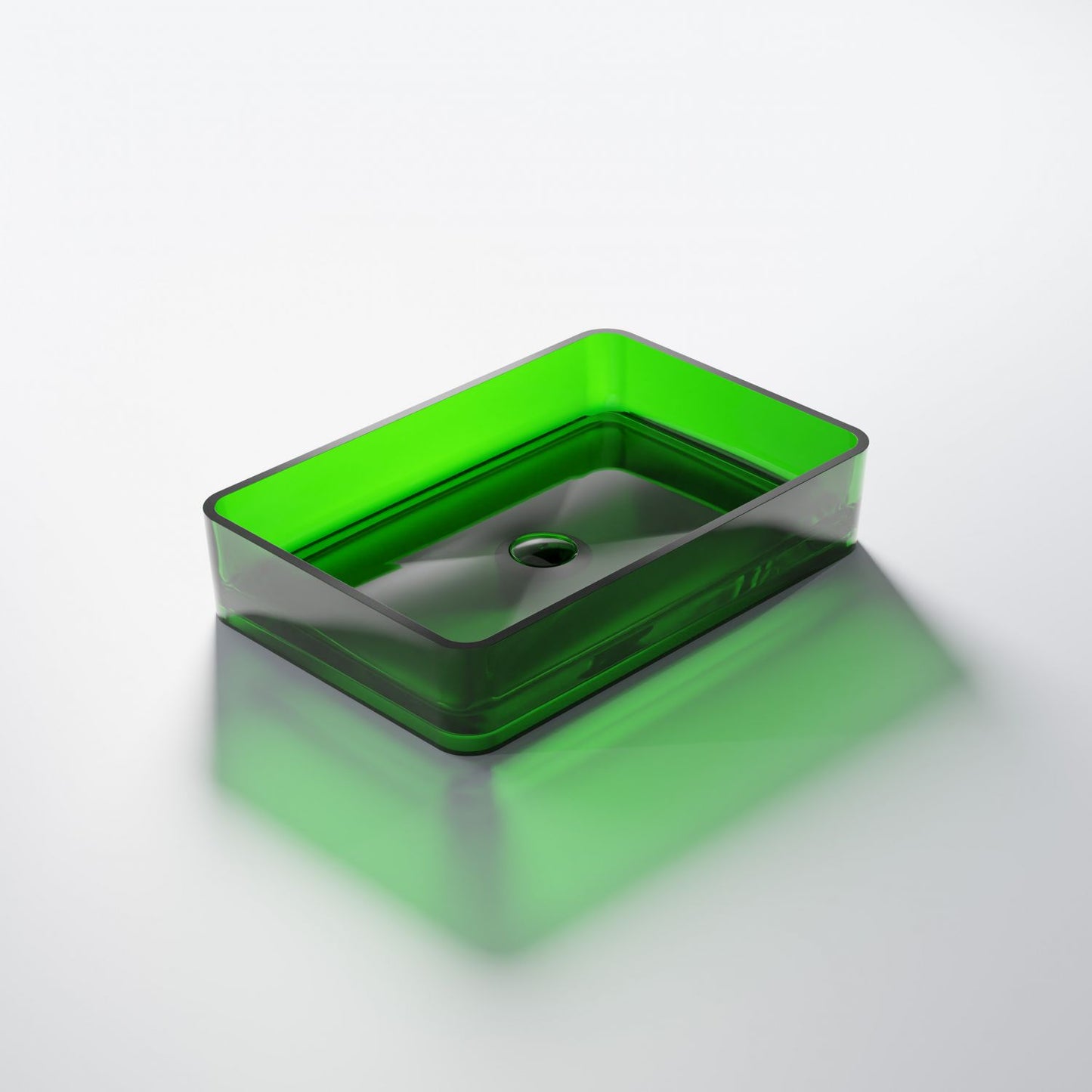 Serie 489 Polyresin Aufsatzwaschtisch eckig - Badeno