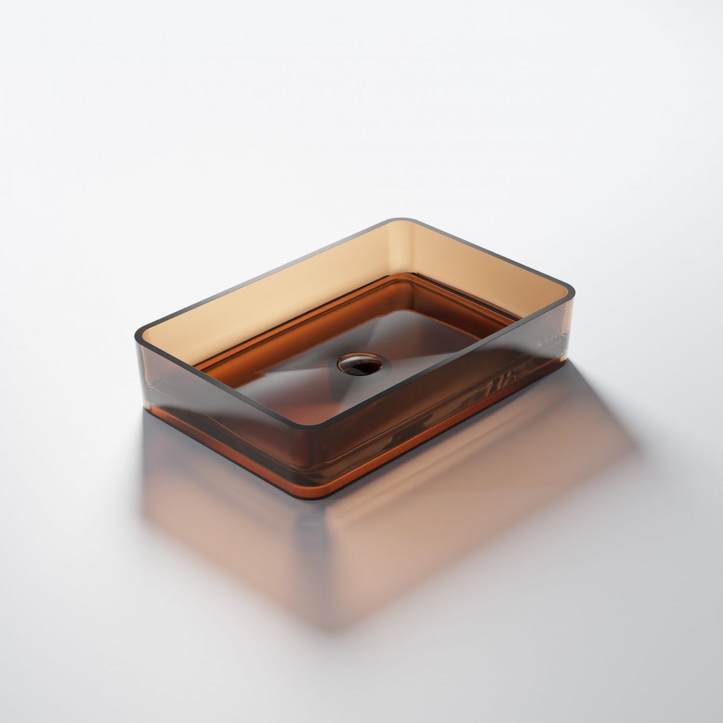 Serie 489 Polyresin Aufsatzwaschtisch eckig - Badeno