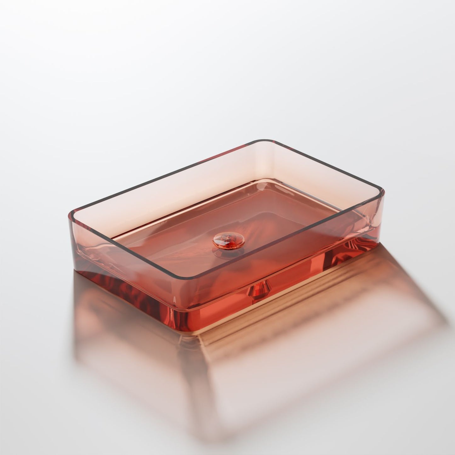 Serie 489 Polyresin Aufsatzwaschtisch eckig - Badeno