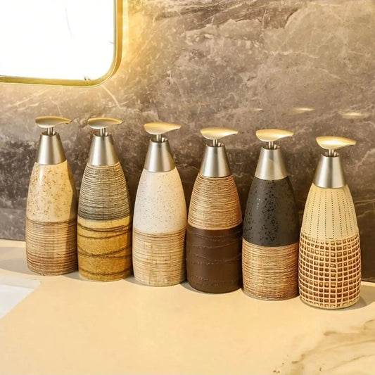 konischer Seifenspender Keramik 400ml - Badeno