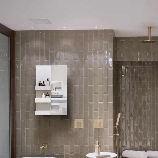 Rectangle & Shelves Spiegel - Badeno