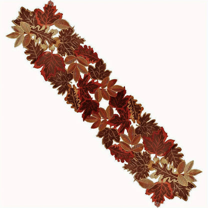 Herbst Tischläufer mit Ahornblättern