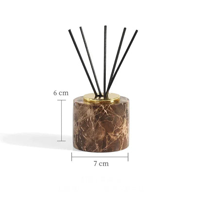 Badezimmer-Set aus dunklem Naturmarmor - Badeno 