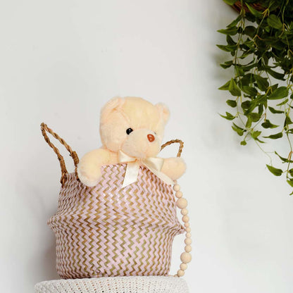 Handgemachter Boho Badezimmerkorb aus Seegras - Badeno 