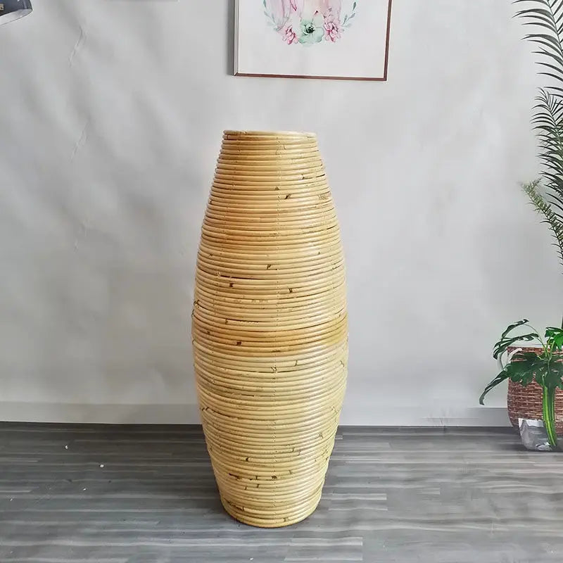 Indonesische Rattanvase - Badeno 