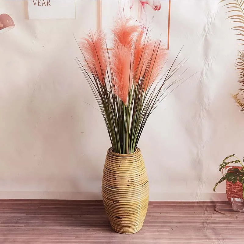 Indonesische Rattanvase - Badeno 