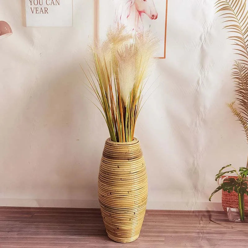 Indonesische Rattanvase - Badeno 