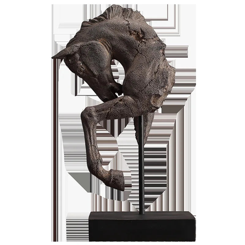 Old Horse's Head Tierskulptur