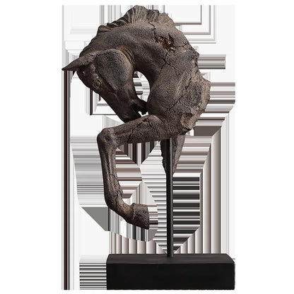 Old Horse's Head Tierskulptur