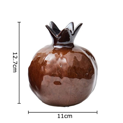 Porzellanvase Granatapfel