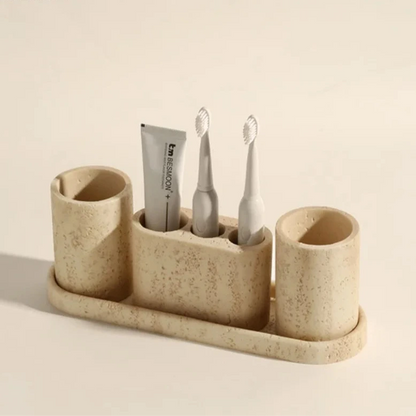 Wabi-Sabi Sandstein Badezimmer-Zubehörset