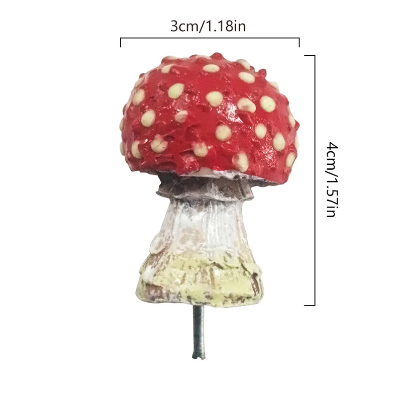 Leuchtender Mini Pilz aus Kunstharz