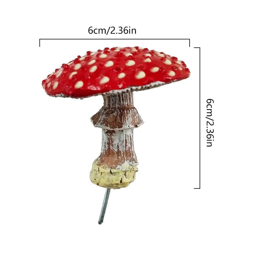 Leuchtender Mini Pilz aus Kunstharz