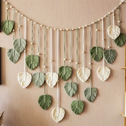 Boho Wanddeko Blätter