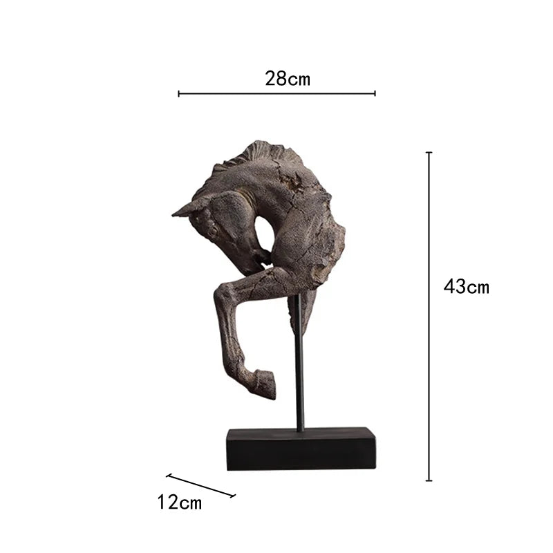 Old Horse's Head Tierskulptur
