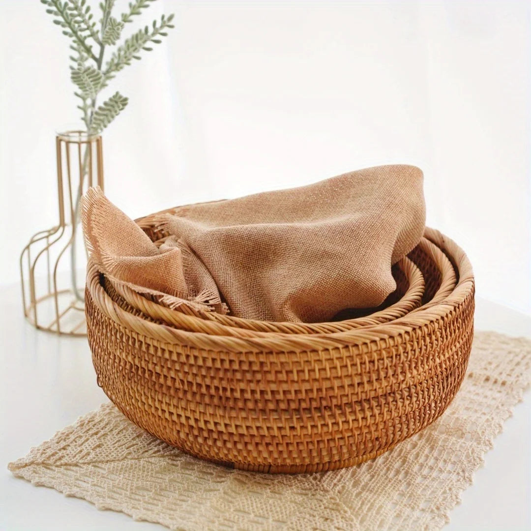 Rattan Aufbewahrungskorb