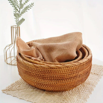 Rattan Aufbewahrungskorb