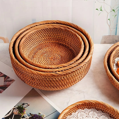 Rattan Aufbewahrungskorb