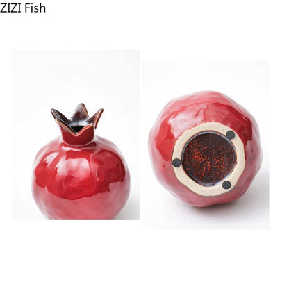 Porzellanvase Granatapfel