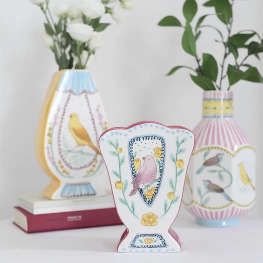 Handbemahlte Keramikvase