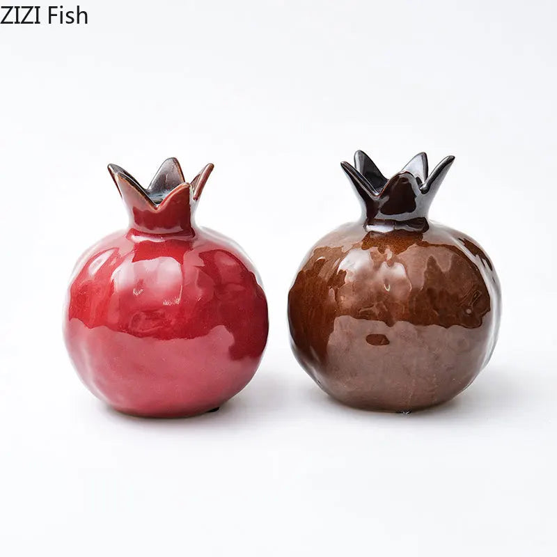 Porzellanvase Granatapfel