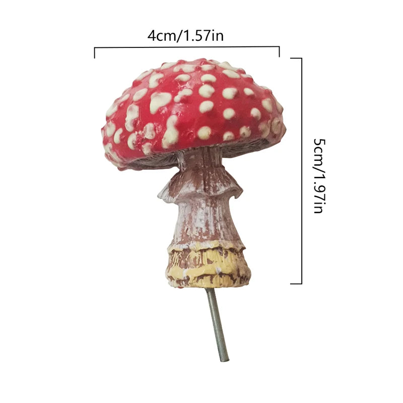 Leuchtender Mini Pilz aus Kunstharz