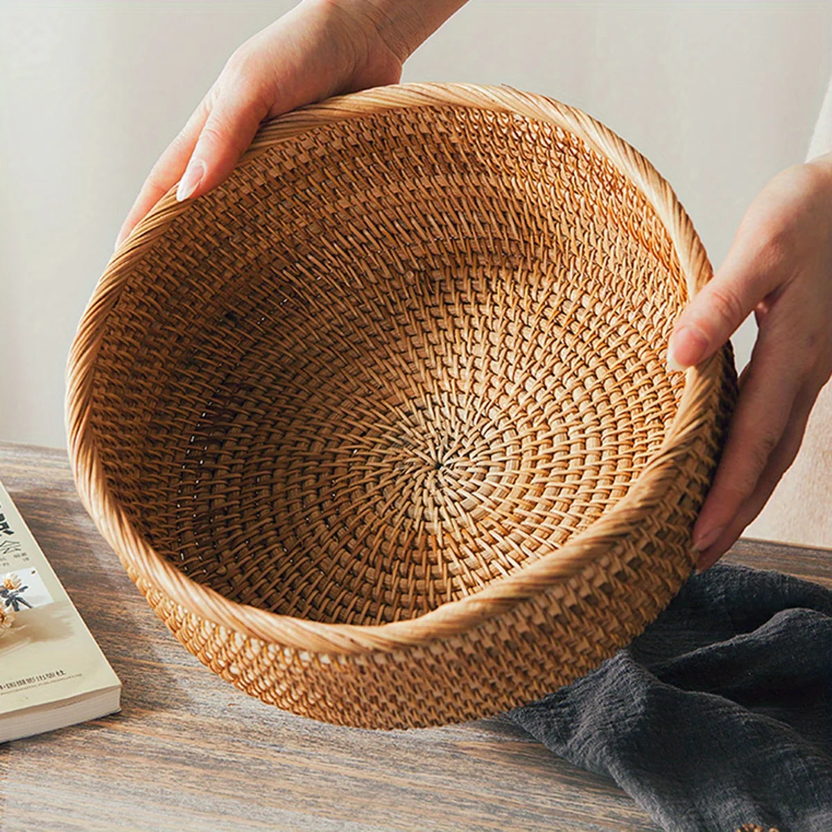 Rattan Aufbewahrungskorb