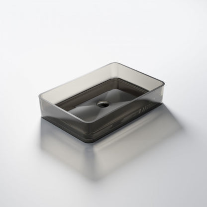 Serie 489 Polyresin Aufsatzwaschtisch eckig - Badeno