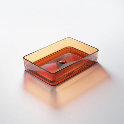 Serie 489 Polyresin Aufsatzwaschtisch eckig - Badeno