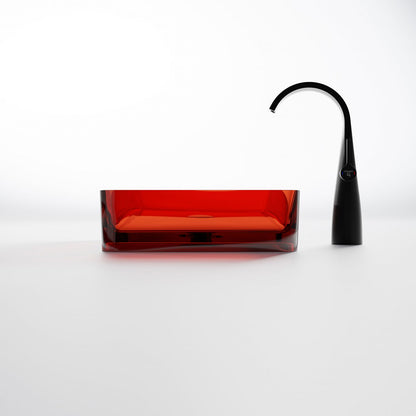 Serie 489 Polyresin Aufsatzwaschtisch eckig - Badeno