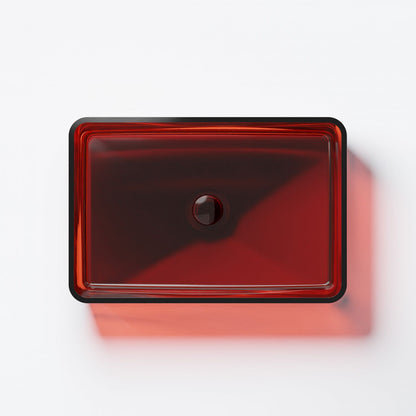 Serie 489 Polyresin Aufsatzwaschtisch eckig - Badeno