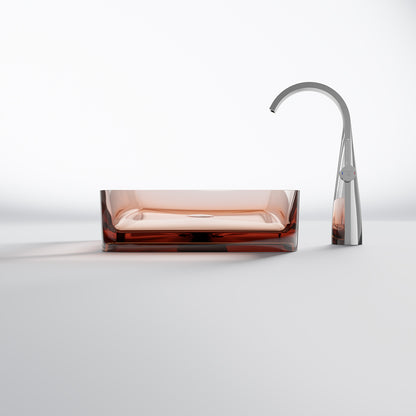 Serie 489 Polyresin Aufsatzwaschtisch eckig - Badeno